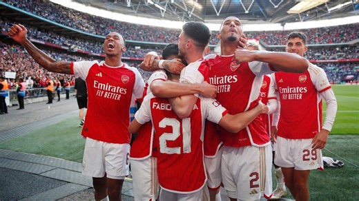 Arsenal clinch Community Shield after beating Manchester City in dramatic penalty shoot-out
