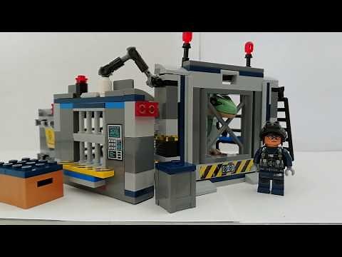 How to build LEGO Jurassic World raptor cage