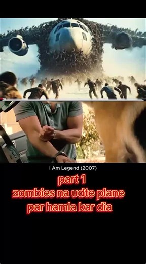 Zombies Attack on a Flying Plane in I Am Legend