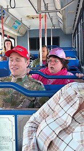 2.1K views · 6 comments | Solider laughs while woman has meltdown on bus This video was produced by Network Media and Network Media Is So Dramatic | Chaos Crew | Facebook