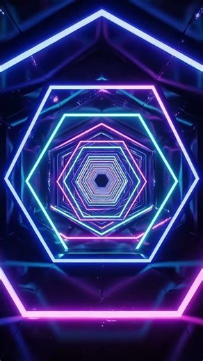 Hypnotic Neon Tunnel – Infinite Loop