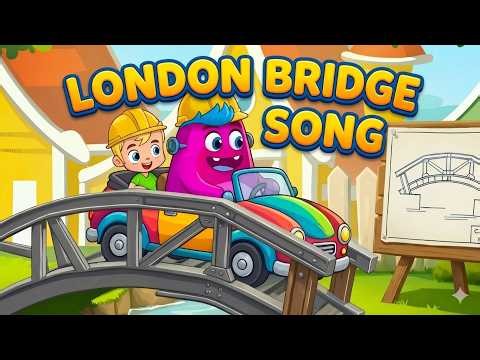 London Bridge Is Falling Down: Fun at the Park! Bubbleebob, Lina & Jake Kids Song