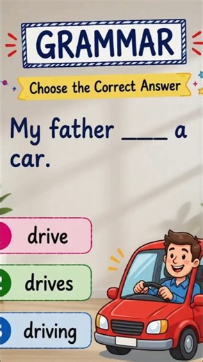 Correct Verb Practice – Present Continuous vs Simple Present #learnenglish #shorts