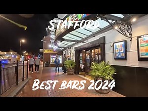 Stafford Town Centre Saturday Night Walk Tour | Best Bars & Pubs | November 2024