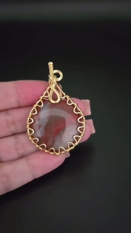 Wire Wrapped Jasper Necklace Pendant - Etsy