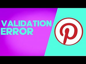 How to Fix and Solve Validation Error in Pinterest on Android Phone - Mobile App Problem