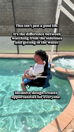 A pool lift is more than a piece of equipment. It’s the difference between watching from the sidelines and getting in the water for so many wheelchair users. Accessibility isn’t just about getting into a hotel. It’s about being able to fully experience it. Let’s keep advocating for a world where everyone can dive into the fun. 🌊♿ #AccessibleTravel #AccessibilityMatters #WheelchairTravel #InclusiveTravel #DisabilityAdvocate