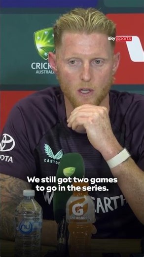 Ben Stokes reacts to going 3-0 down to Australia in Adelaide 😔