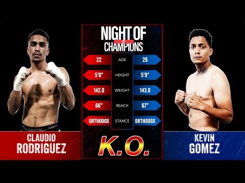 Claudio Rodriguez vs Kevin Gomez | Night of Champions IV | Spetember 27th, 2025