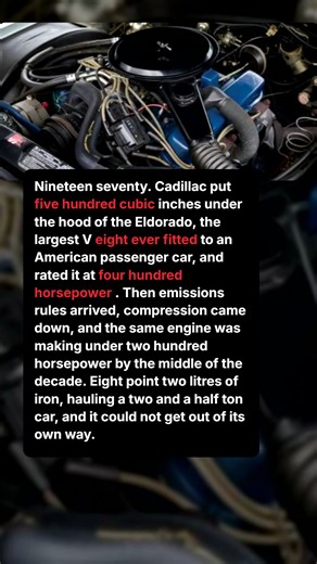 Cadillac Built the Biggest V8 in America and Then Choked It