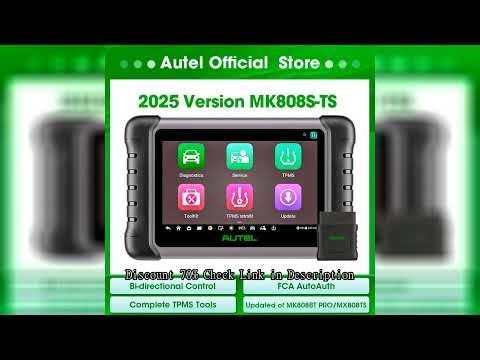 Autel MaxiCOM MK808S-TS OBD2 Bluetooth Scanner Car Tpms Diagnostic Tools Automotive Scanner Active T