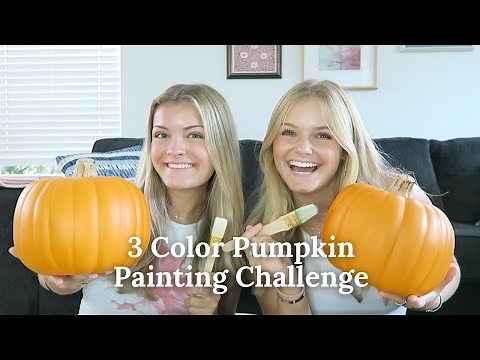 3 Color Pumpkin Painting Challenge