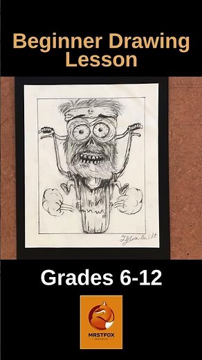 🎨 Beginner Line Drawing Lesson for Middle & High School | Fun Engaging Art Lesson | Teaching Drawing