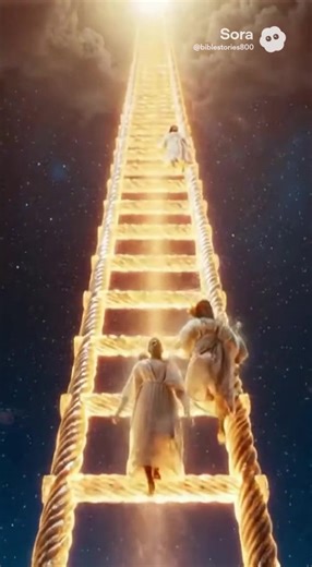 The story of **Jacob** and his dream about a ladder is found in the **Book of Genesis**. **Short Description:** While Jacob was traveling to Haran, he stopped for the night and fell asleep. In his dream, he saw a ladder reaching from earth to heaven, with angels going up and down on it. God stood above the ladder and repeated His promise to give the land to Jacob and his descendants. When Jacob woke up, he realized that God was with him in that place and called it Bethel, meaning “House of God.”