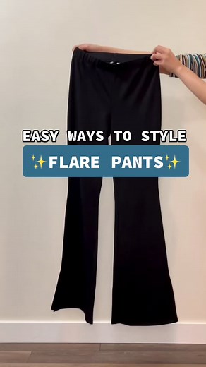 easy ways to style flare pants💗 follow me for more #tiktokfashion #fa...