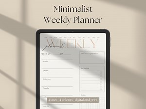 Digital Weekly Planner | Undated Weekly Planner | Goodnotes | Weekly Schedule Planner | Weeks Planner | iPad Planner Weekly | Printable - Etsy Canada