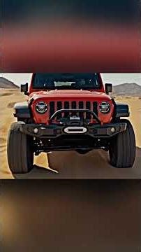 Twin RED Jeeps Conquer the Sand Dunes! 🏜️ Pure V8 Roar #Shorts #offroad #jeep