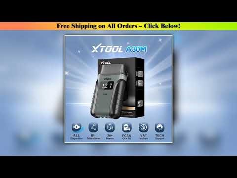 XTOOL A30M V2.0 Bluetooth OBD2 Scanner All System Car Diagnostic Tool Active Test 26+ Reset