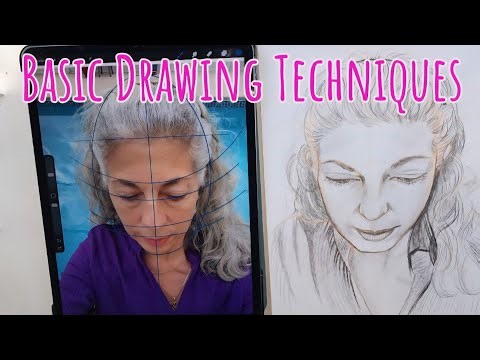 How to draw faces/ Grid method. Looking down