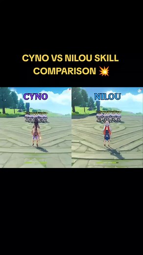 Cyno vs Nilou Genshin Impact Skill Comparison