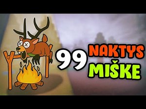 Išgyventi 99 Naktis Miške Elnias Sužeistas!