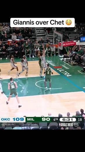Giannis Antetokounmpo's Dominant Dunk Against OKC Thunder