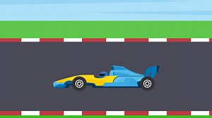 Free stock video - An animation of formula 1 racing cars background