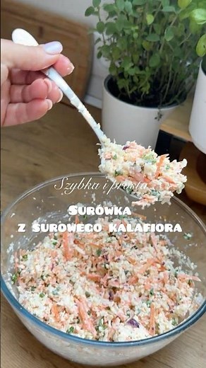 Raw cauliflower salad - quick recipe, #salad #cauliflower #fast