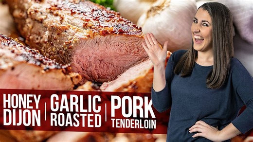 Honey dijon garlic roasted pork tenderloin