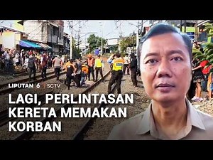 Tragis! Lansia di Jakarta dan Pejalan Kaki di Surabaya Tewas Tersambar Kereta Api | Liputan 6