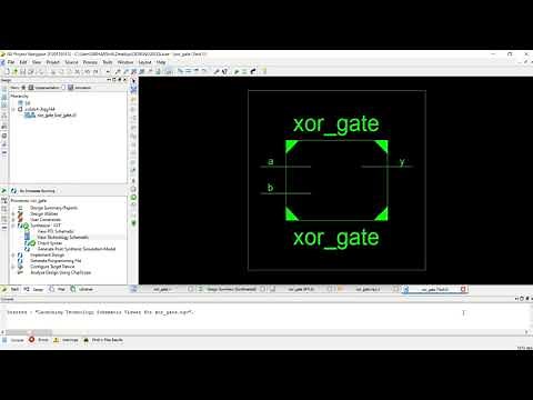 Design of EX-OR Gate in Verilog Using Xilinx ISE.