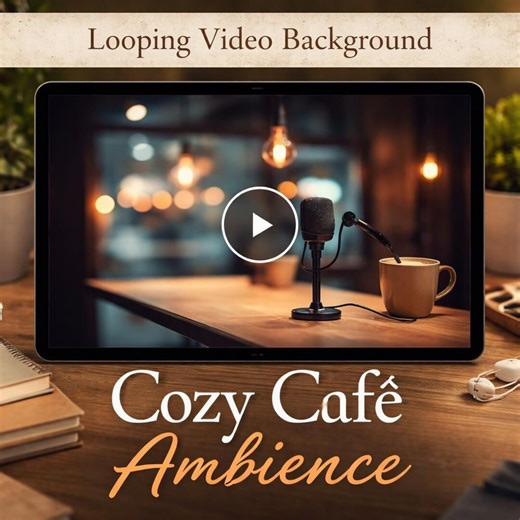 Podcast Background Bokeh Loop Video | Microphone Animated Background, Seamless Loop | Video Background for Podcasts - Etsy