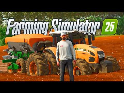 TRATORES PATINANDO NA LAMA - FARMING SIMULATOR 25 - EP 2 (VIDA DE FAZENDEIRO)