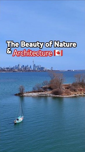 Toronto Skyline & CN Tower in 4K | Nature Meets Modern Architecture #naturelovers #skyline #drone