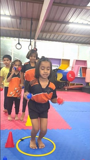 🌈Color coordination + agility = fun learning. #fun #learning #sports #viralshorts #innovatingplay