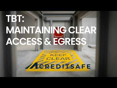 Toolbox Talk: Maintaining Clear Access and Egress Routes