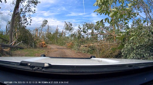 113K views · 919 reactions | Our EXCLUSIVE coverage of Friday night's tornado in Russell County now includes grim video inside the gates of the Stillwater Community at Gosser Ridge. Most of the area looks like a warzone with huge trees down everywhere, twisted and ripped out of the ground and some into homes and buildings. | Storm Alert Center | Facebook