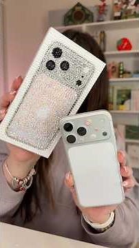 BEDAZZLING MY IPHONE 17 PRO MAX BOX📱✨ (i love it so much) #youtubeshorts #shorts #iphone