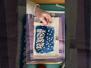 Making batik from home using a wax candle