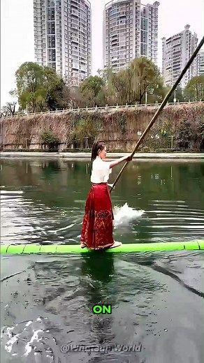 22K views · 372 reactions | China’s Ancient Bamboo Drifting Skill. | Whatsup World | Facebook
