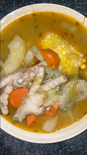 Authentic Jamaican Chicken Foot Soup | Real Island Flavor & Comfort in a Bowl #fyp #ytshorts #shots