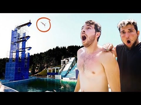 WE TRIED RED BULL HIGH DIVING! (EXTREMELY DANGEROUS - 100FT)