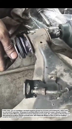 CV Joint Greasing & Boot Installation | Driveshaft Repair Process Explained.