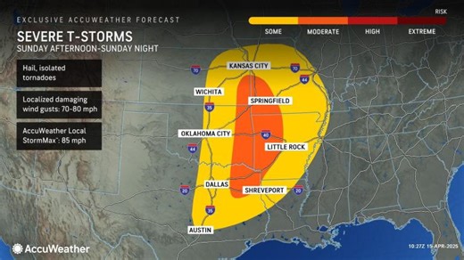 Rounds of storms to bring daily dose of severe weather through Easter Sunday