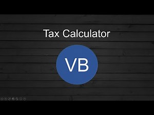Visual Basic - Tax Calculator