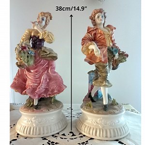 Antique Capodimonte Porcelain Pair of Large Porcelain Statues Dancers Large Statues Early 1900s Collectible Vintage Home Decor Decor - Etsy UK