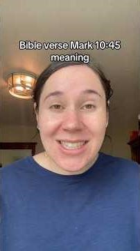 Mark 10:45 meaning