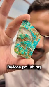 37K views · 597 reactions | Feroza before and after polishing | Blue Light Gemstones | Facebook