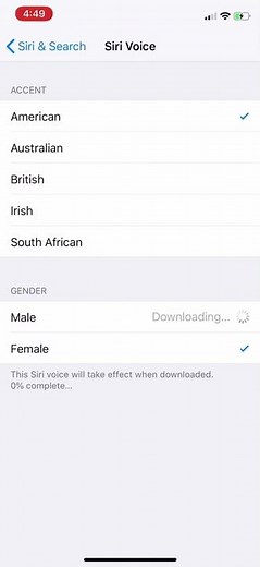 iOS 12 NEW SIRI VOICES