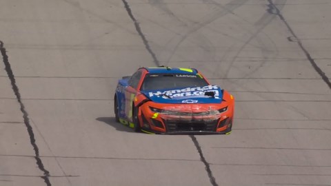Darlington trouble: Kyle Larson crashes during opening laps